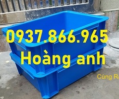 Thùng cơ khí phân loại sản phẩn có nắp, khay nhựa b7