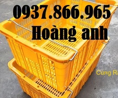 Nơi cung cấp sọt nhựa có quai sắt, sóng nhựa