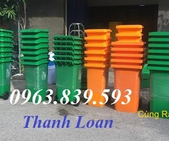 Địa chỉ bán thùng rác nhựa 120lit rẻ tại quận 10. lh 0963 839 593 Ms.Loan