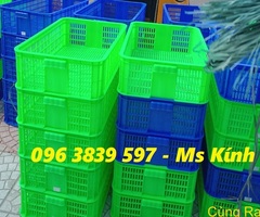 Sóng nhựa hở, rổ nhựa đựng trái cây nông sản dùng trong siêu thị giá tốt - 096 3839 597 Ms Kính
