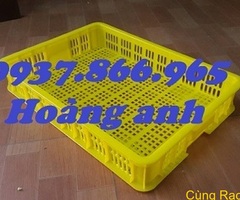 Sóng nhựa hở , sọt nhựa HS010, khay nhựa đựng rau củ