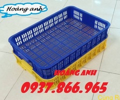 Sóng nhựa hở , sọt nhựa HS010, khay nhựa đựng rau củ