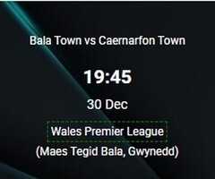Bala Town vs Caernarfon Town Prediction