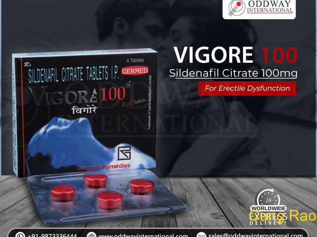Sildenafil Citrate- Mua trực tuyến Vigore 100mg Red Tablet với số lượng lớn