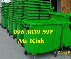 Chuyên sỉ thùng rác công cộng, thùng rác nhựa 120l, 240l, 660l - 096 3839 597 Ms Kính