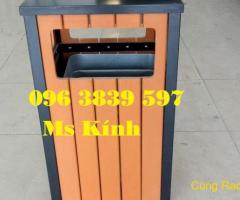 Thùng rác giả gỗ vuông, thùng rác gạt tàn, thùng rác khách sạn - 096 3839 597 Ms Kính