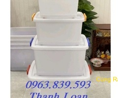 Thùng nhựa đựng hồ sơ, thùng nhựa màu trắng, thùng nhựa an toàn đựng thực phẩm./ Lh 0963.839.593