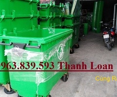 Thùng rác nhựa lớn có bánh xe dung tích 120L 240lit giảm giá/ Lh 0963.839.593 Ms.Loan