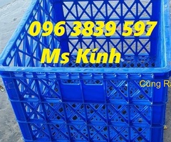 Rổ nhựa 8 bánh xe đựng hàng vải may, nông sản, chở hàng giao hàng - 096 3839 597 Ms Kính