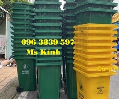Cung cấp thùng rác nhựa 240 lít, thùng rác công cộng 240 lít rẻ - 096 3839 597 Ms Kính