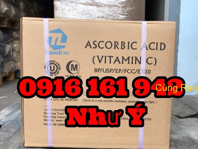 VITAMIN C 99% - VITAMIN C trung quốc hãng Tianli thùng 25kg