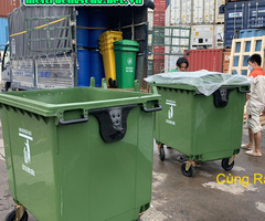 Sỉ lẻ thùng rác công cộng 1100 lít 660 lít 240 lít HDPE giá rẻ sốc