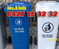 Bán sỉ lẻ thùng rác công cộng 120 lít nhựa HDPE giá kho [SALE OFF]