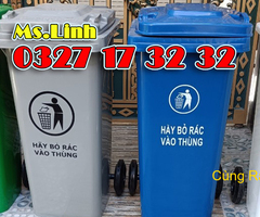 Bán sỉ lẻ thùng rác công cộng 120 lít nhựa HDPE giá kho [SALE OFF]