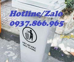 Nhà nhập khẩu thùng rác 120l, thùng rác