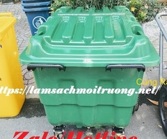 Mua thùng rác 400l tại hà nội, tìm nhà phân phối thùng rác