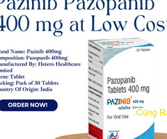 Nhận Pazopanib 400 mg với chi phí thấp