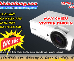 Nâng tầm giải trí: Mua máy chiếu Vivitek DH858N - Tặng loa Hylex xịn!