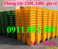 Giá sỉ thùng rác nhựa hdpe- Thùng rác 120