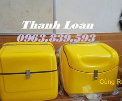 Thùng chở hàng tiếp thị, thùng giao hàng thực phẩm sau xe máy./ 0963.839.593 Ms.Loan