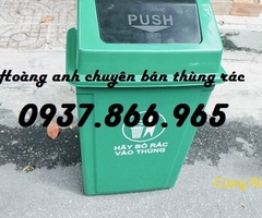 Thùng đựng rác 60l có nắp,thùng gom rác điểm công cộng