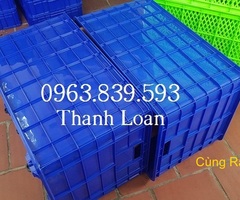 Thùng nhựa bít có 5 bánh xe, sóng nhựa công nghiệp / 0963 839 593 Ms.Loan