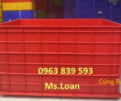 Thùng nhựa bít có 5 bánh xe, sóng nhựa công nghiệp / 0963 839 593 Ms.Loan