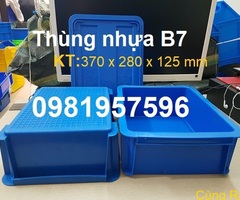 Thùng nhựa B7, khay nhựa có nắp, khay nhựa B7