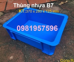 Thùng nhựa B7, khay nhựa có nắp, khay nhựa B7