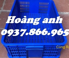 Thùng nhựa rỗng- khay nhựa hở, sọt công nghiệp