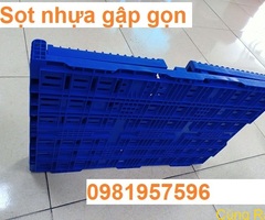 Thùng nhựa gập gọn, sóng nhựa hở, sọt nhựa gập