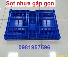 Thùng nhựa gập gọn, sóng nhựa hở, sọt nhựa gập