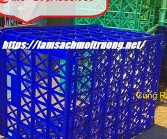 Sóng hở 8 bánh xe, sọt nhựa làm shipper