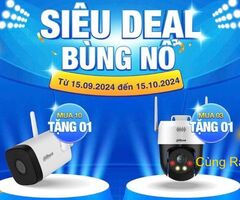 Giảm giá sâu các dòng Camera Dahua KBT - Chỉ trong 1 tháng!