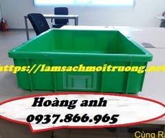 Thùng nhựa đặc, khay cơ khí, khay nhựa bít, thùng đặc B9