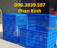 Sóng nhựa 26 bánh xe, sọt nhựa có bánh xe size lớn