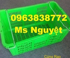 Sóng nhựa hở có quai sắt chuyên dùng đựng trái cây / Call 0963838772 Nguyệt