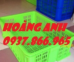 Sọt đựng rau củ, sóng nhựa rỗng cao 19