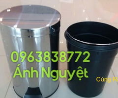 Thùng rác inox đạp chân tròn / Call 0963838772 Nguyệt