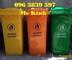 thùng rác 120L, kho sỉ thùng rác nhựa 120L