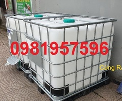 Bồn nhựa 1000l đựng hóa chất, dung môi, thực phẩm hoặc nước sạch, nước công trình