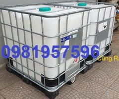 Bồn nhựa 1000l đựng hóa chất, dung môi, thực phẩm hoặc nước sạch, nước công trình