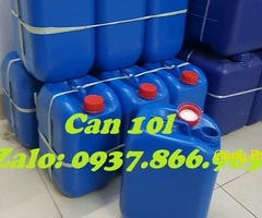 Can nhựa HPDE, can 10l, can đựng hóa chất, can nhựa nguyên sinh, can