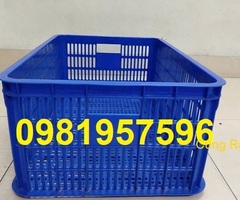 Sọt nhựa nguyên sinh chất lượng cao kích thước 61x42x31 cm