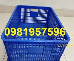 Sọt nhựa nguyên sinh chất lượng cao kích thước 61x42x31 cm