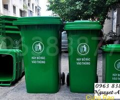 THÙNG RÁC NHỰA  240 LÍT HDPE