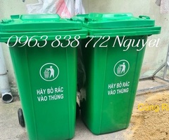 THÙNG RÁC NHỰA  240 LÍT HDPE