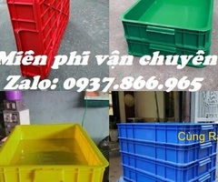 Thùng nhựa đặc hoặc thùng có nắp, khay nhựa bít