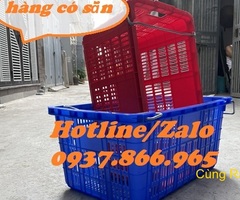 Sóng nhựa hở có quai, sọt nhựa, sọt có quai đựng thực phẩm