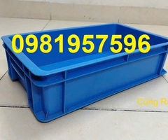 Thùng nhựa đặc B2, khay nhựa B2 kích thước 455 x 270 x 120 mm